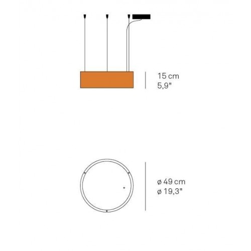 엘제트에프 Gea SSL Slim Pendel 0-10V dim. 오렌지 / 화이트 LZF Gea SSL Slim Pendel 0-10V dim. Orange / White 06203