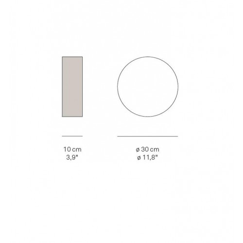 엘제트에프 Gea G30 A 미디움 LED 0-10V dim. Wall/Ceiling Grey LZF Gea G30 A Medium LED 0-10V dim. Wall/Ceiling Grey 05243