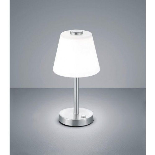 트리오 Emerald 테이블조명/책상조명 매티드 니켈 / 화이트 Trio Emerald Table Lamp Matted nickel / White 33314