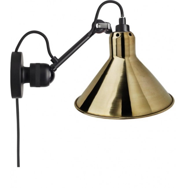 DCW 에디션 램프 그라스 304 CA Conic 블랙 / 브라스 DCW EDITIONS Lampe Gras 304 CA Conic Black / Brass 28807