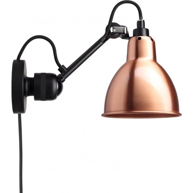 DCW 에디션 램프 그라스 304 CA Round 블랙 / 코퍼 DCW EDITIONS Lampe Gras 304 CA Round Black / Copper 28793