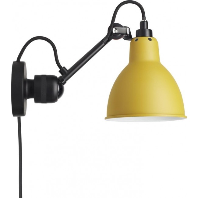 DCW 에디션 램프 그라스 304 CA Round 블랙 / 옐로우 DCW EDITIONS Lampe Gras 304 CA Round Black / Yellow 28788