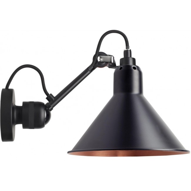 DCW 에디션 램프 그라스 304 Conic 블랙 / 블랙 / 코퍼 DCW EDITIONS Lampe Gras 304 Conic Black / Black / Copper 28779