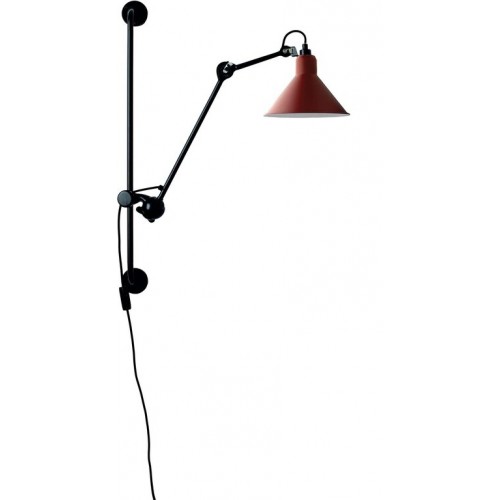 DCW 에디션 램프 그라스 210 Conic 블랙 / Red DCW EDITIONS Lampe Gras 210 Conic Black / Red 28732