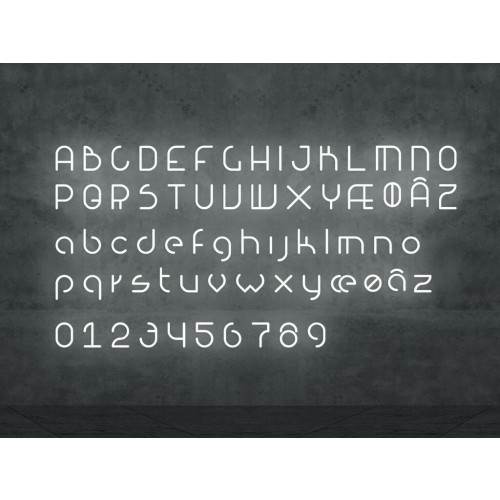 아르떼미데 알파벳 오브 라이트 넘버스 4 화이트 Artemide Alphabet of Light Numbers 4 White 25027