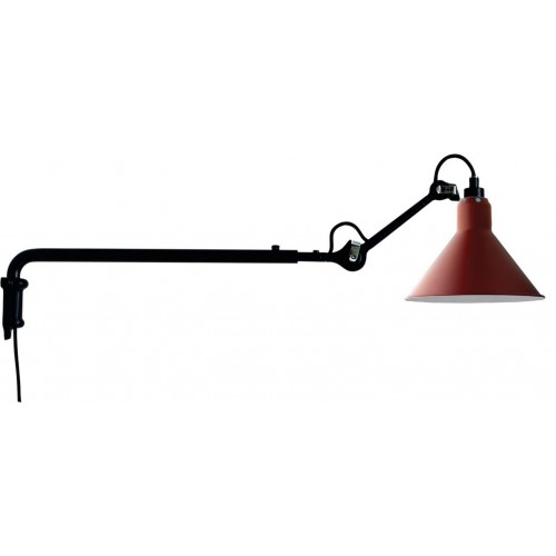 DCW 에디션 램프 그라스 203 Conic 블랙 / Red DCW EDITIONS Lampe Gras 203 Conic Black / Red 24448