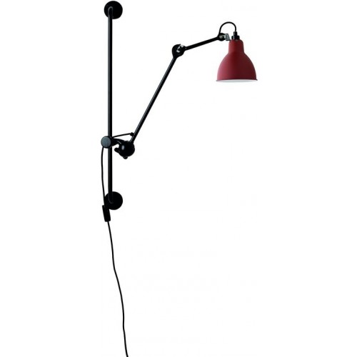 DCW 에디션 램프 그라스 210 Round 블랙 / Red DCW EDITIONS Lampe Gras 210 Round Black / Red 24361