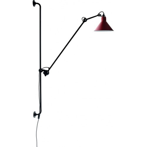 DCW 에디션 램프 그라스 214 Conic 블랙 / Red DCW EDITIONS Lampe Gras 214 Conic Black / Red 24265