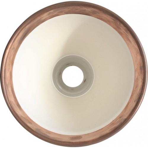 DCW 에디션 램프 그라스 304 Round 화이트 / Raw 코퍼 / 화이트 DCW EDITIONS Lampe Gras 304 Round White / Raw Copper / White 23838