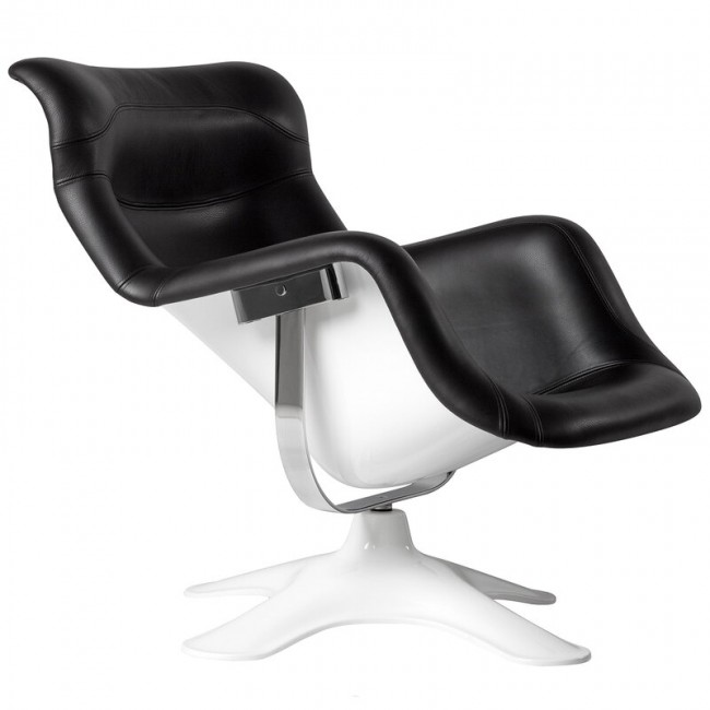 ARTEK 카루셀리 라운지체어 블랙 - 화이트 Artek Karuselli lounge chair  black - white 03707