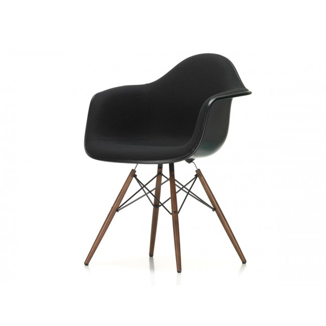 비트라 DAW 임스 플라스틱 암체어 팔걸이 의자 - Upholstered 다크메이플 Base Vitra Eames Plastic Armchair Dark Maple 02744