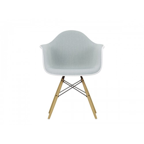 비트라 DAW 임스 플라스틱 암체어 팔걸이 의자 - Upholstered 골든 Maple Base Vitra Eames Plastic Armchair Golden 02743
