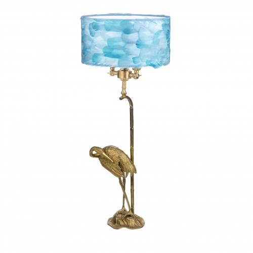 Bronzetto Fauna Lamp Eclectic 라이트 블루 by 브라스 Brothers & Co. 17763